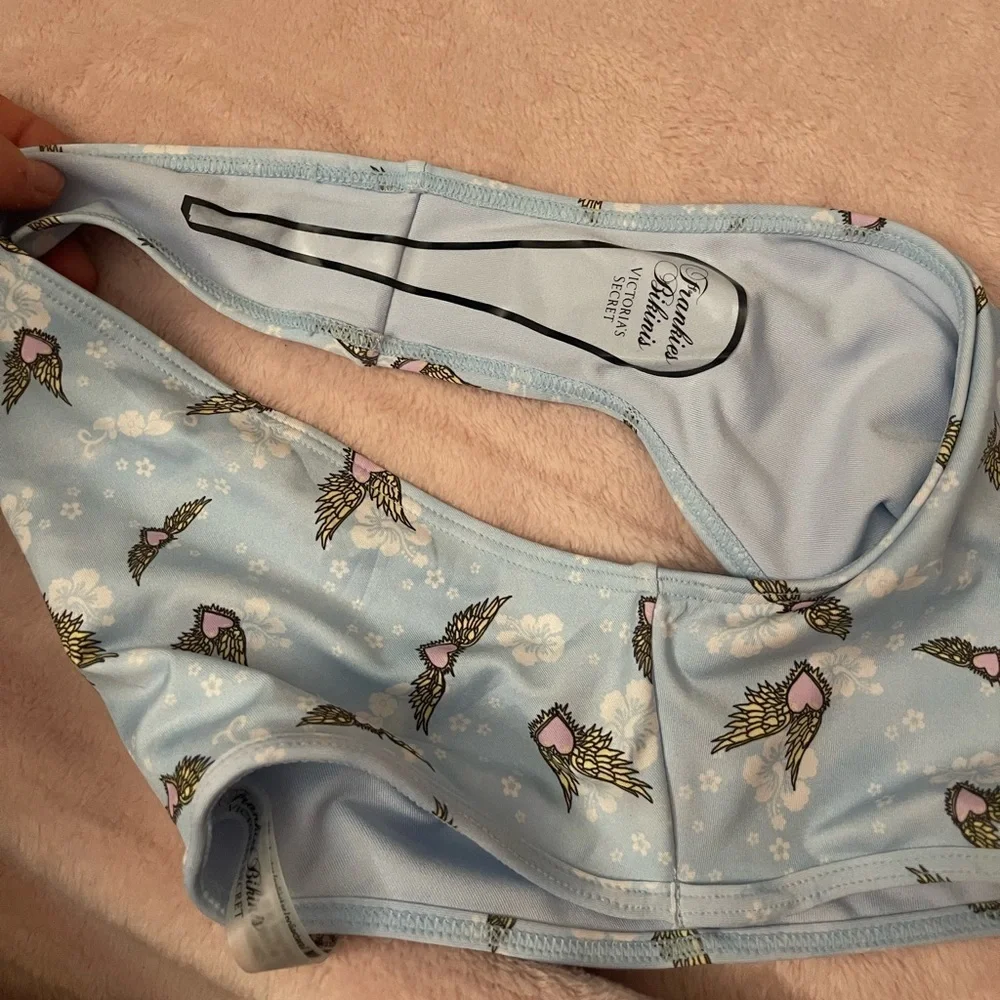 NWOT FRANKIES BIKINIS Estella Bikini Bottom- baby blue - Picture 5 of 7